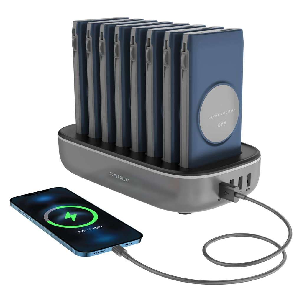 Powerology 8 in 1 Power Bank Station with Built-In Lightning and Type-C Cable  Price in Kenya - LinkPhones Center